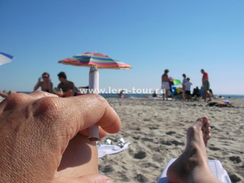 В Италии запретят курение на пляже 